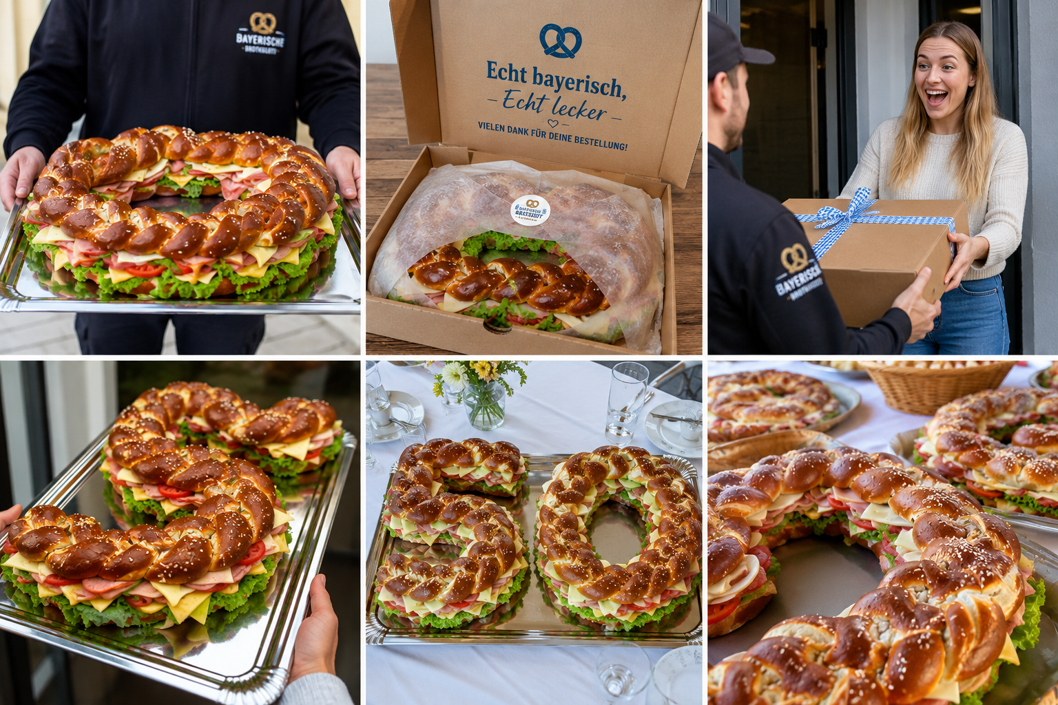 XXL-Brezen, Verpackung und Lieferung der Bayerischen Brotzeit